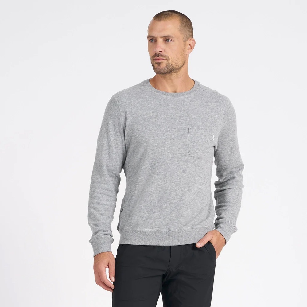 VUORI Mens Gray Jeffrey Pullover Long Sleeve Shirt Size XL Soft Stretch